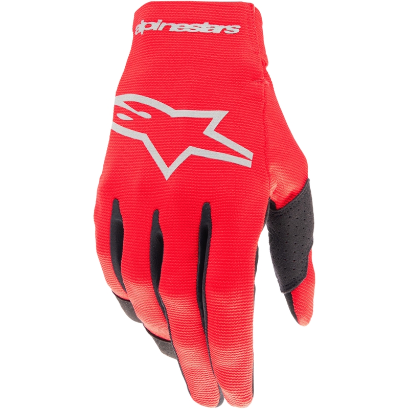 Γάντια motocross Alpinestars Radar κόκκινο-ασημί