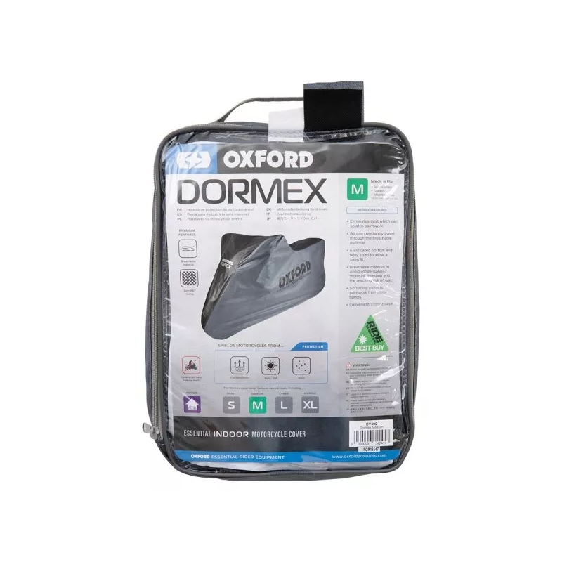 Εσωτερικό κάλυμμα μοτοσικλέτας Oxford Dormex μαύρο-γκρι