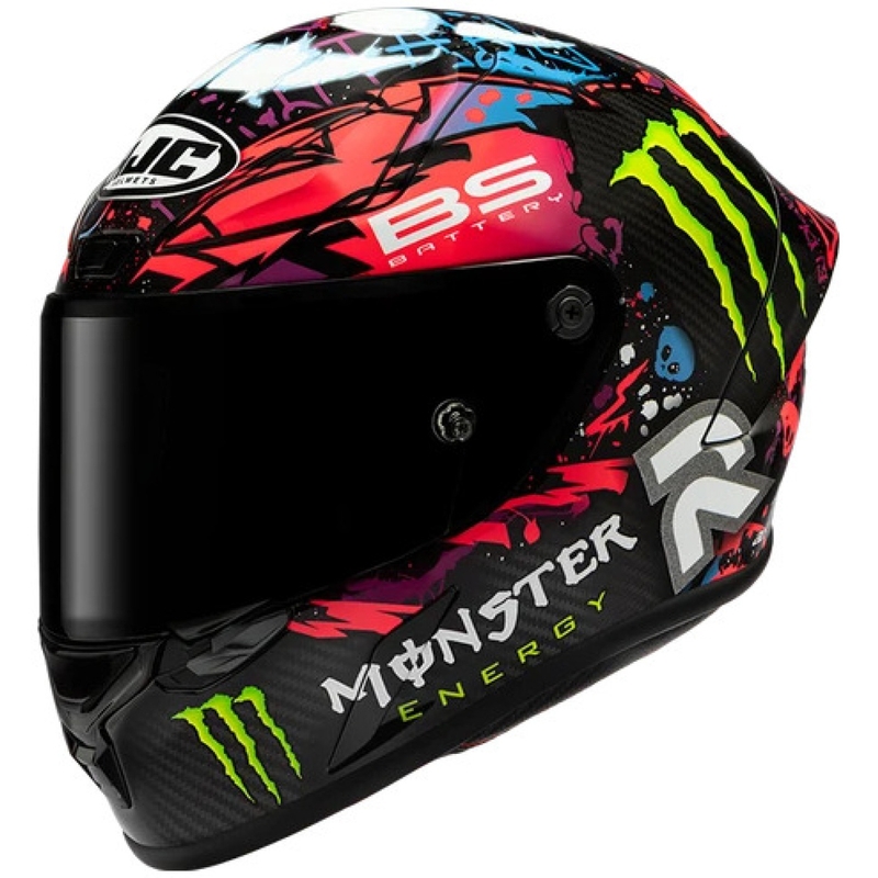 Κράνος μοτοσικλέτας full-face HJC RPHA 1 V2 Carbon Funky Diablo MC8 μαύρο-πολύχρωμο