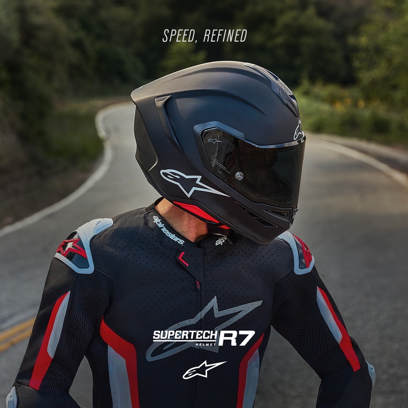 Κράνος μοτοσικλέτας Alpinestars S-R7 Solid full face, ματ μαύρο