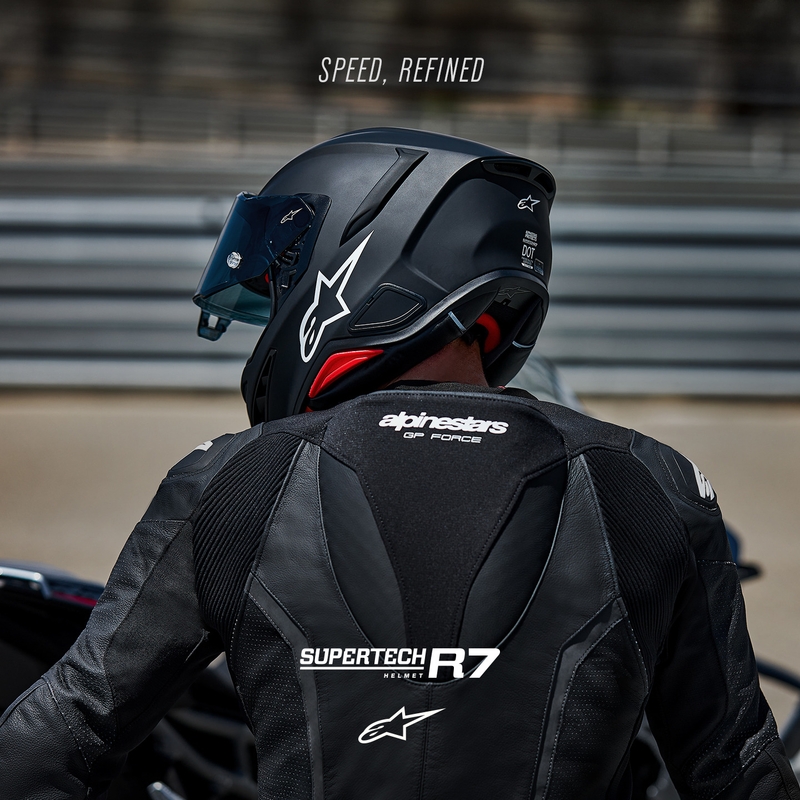 Κράνος μοτοσικλέτας Alpinestars S-R7 Solid full face, ματ μαύρο