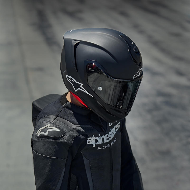 Κράνος μοτοσικλέτας Alpinestars S-R7 Solid full face, ματ μαύρο