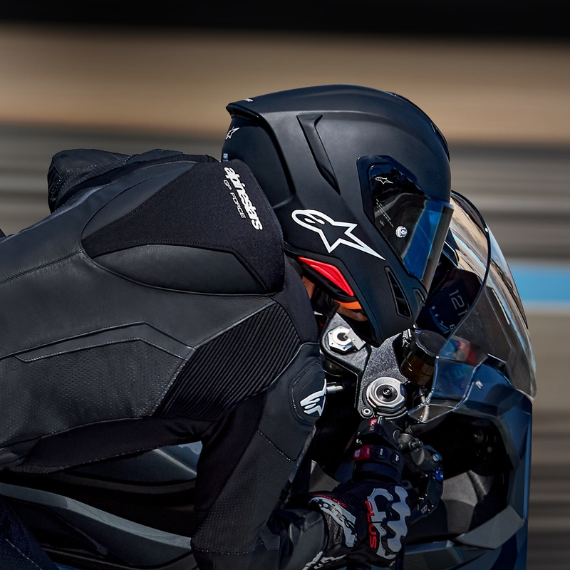 Κράνος μοτοσικλέτας Alpinestars S-R7 Solid full face, ματ μαύρο