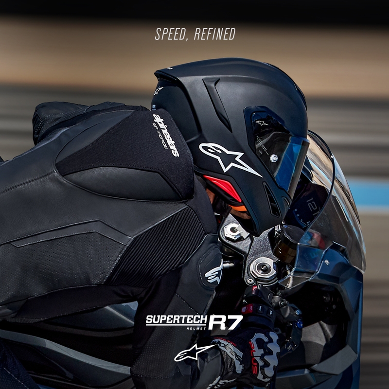 Κράνος μοτοσικλέτας Alpinestars S-R7 Solid full face, ματ μαύρο