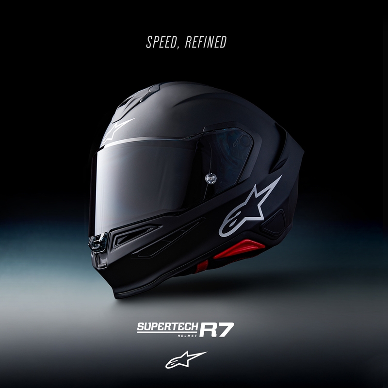 Κράνος μοτοσικλέτας Alpinestars S-R7 Solid full face, ματ μαύρο