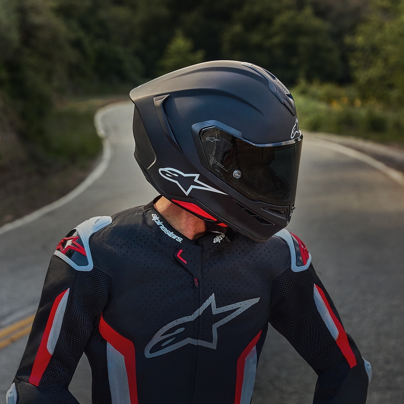 Κράνος μοτοσικλέτας Alpinestars S-R7 Solid full face, ματ μαύρο