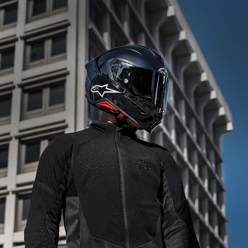 Κράνος μοτοσικλέτας Alpinestars S-R7 Solid full face, μαύρο