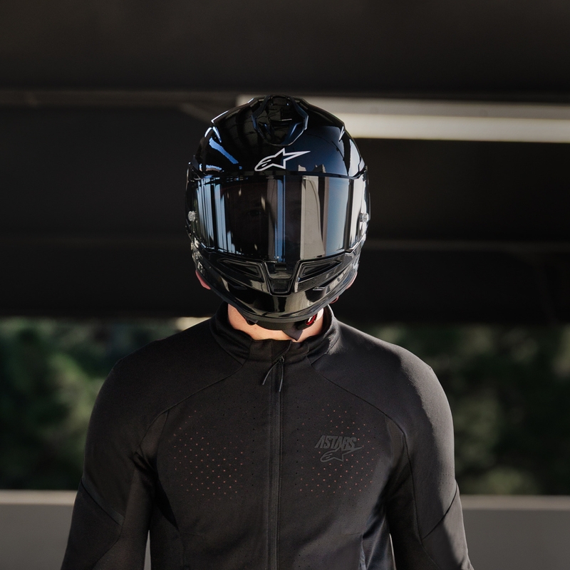 Κράνος μοτοσικλέτας Alpinestars S-R7 Solid full face, μαύρο