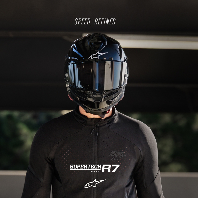 Κράνος μοτοσικλέτας Alpinestars S-R7 Solid full face, μαύρο