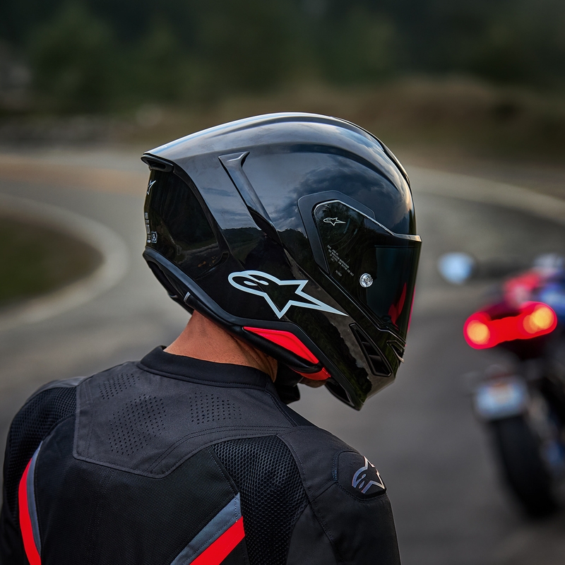 Κράνος μοτοσικλέτας Alpinestars S-R7 Solid full face, μαύρο