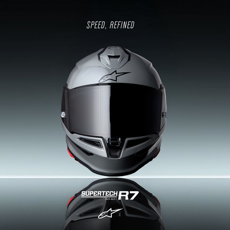 Κράνος μοτοσικλέτας Alpinestars S-R7 Solid full face, γκρι