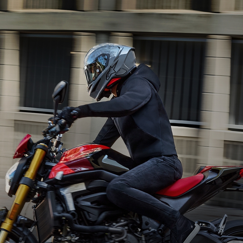 Κράνος μοτοσικλέτας Alpinestars S-R7 Solid full face, γκρι