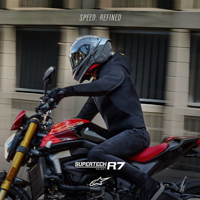 Κράνος μοτοσικλέτας Alpinestars S-R7 Solid full face, γκρι