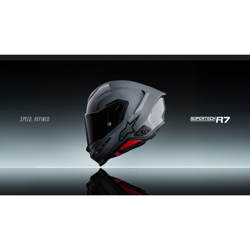 Κράνος μοτοσικλέτας Alpinestars S-R7 Solid full face, γκρι