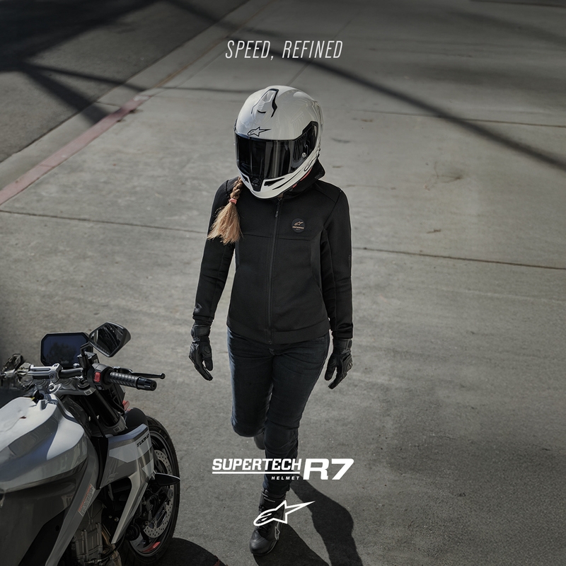 Κράνος μοτοσικλέτας Alpinestars S-R7 Solid full face, λευκό