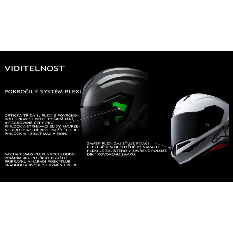 Κράνος μοτοσικλέτας Alpinestars S-R7 Solid full face, λευκό