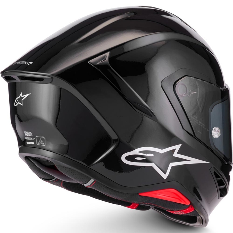 Κράνος μοτοσικλέτας Alpinestars S-R7 Solid full face, μαύρο