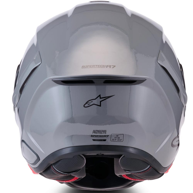 Κράνος μοτοσικλέτας Alpinestars S-R7 Solid full face, γκρι
