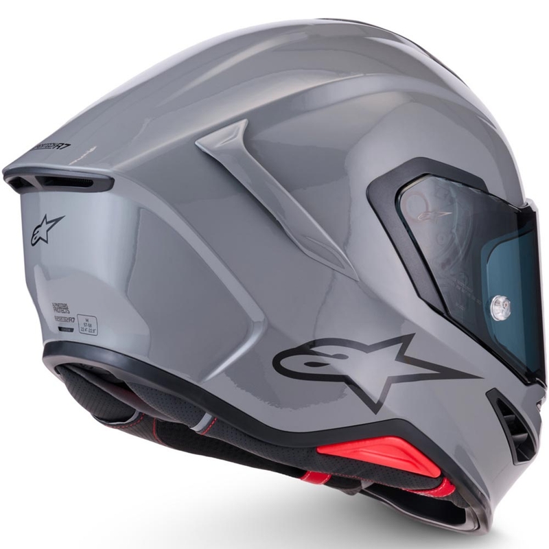 Κράνος μοτοσικλέτας Alpinestars S-R7 Solid full face, γκρι