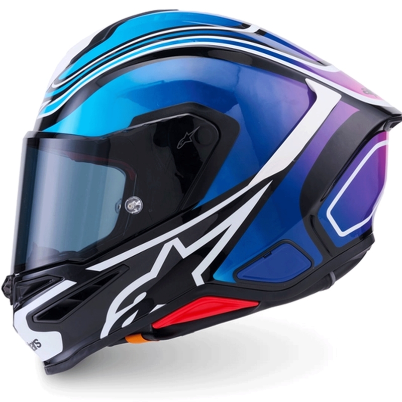 Κράνος μοτοσικλέτας Alpinestars S-R7 Zeal full-face μαύρο-μπλε-φλουορ ροζ-λευκό