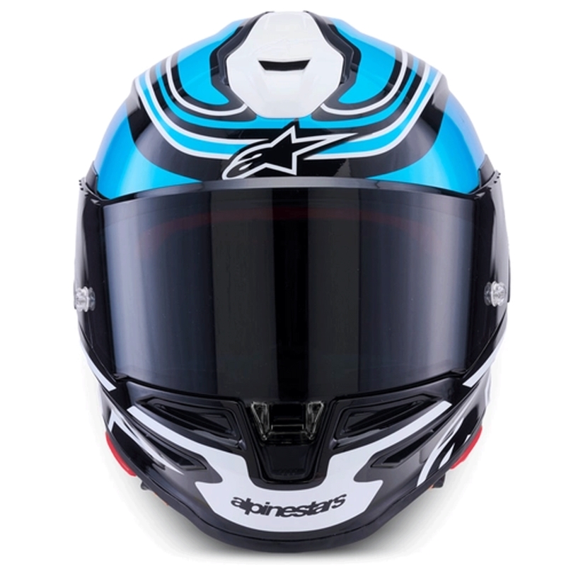 Κράνος μοτοσικλέτας Alpinestars S-R7 Zeal full-face μαύρο-μπλε-φλουορ ροζ-λευκό