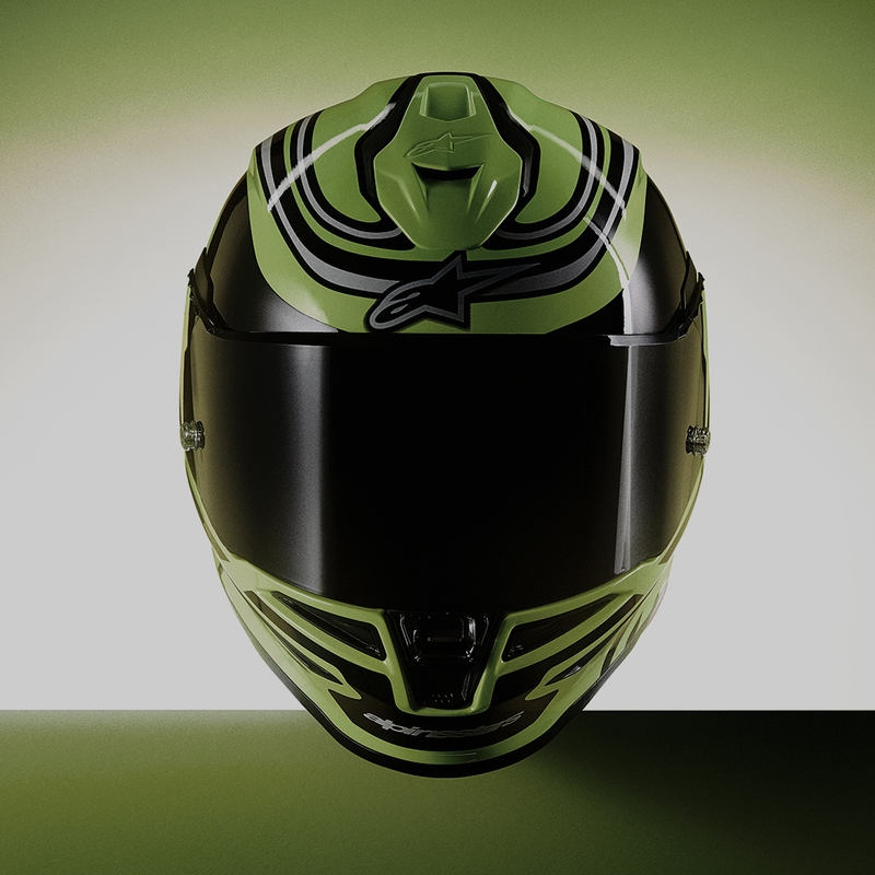 Κράνος μοτοσικλέτας Alpinestars S-R7 Zeal full-face, fluorescent κίτρινο-μαύρο-λευκό