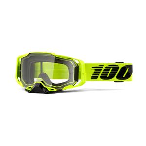 Γυαλιά Motocross 100% ARMEGA Nuclear Κίτρινο εσπεριδοειδές (διαφανές plexi)
