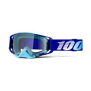 Γυαλιά Motocross 100% ARMEGA Βασιλικό μπλε (διαφανές plexi)