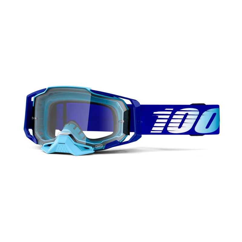 Γυαλιά Motocross 100% ARMEGA Βασιλικό μπλε (διαφανές plexi)