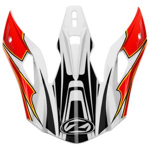 Κάλυμμα κράνους για κράνη ZED X1.9 και X1.9D λευκό-μαύρο-κόκκινο-κίτρινο