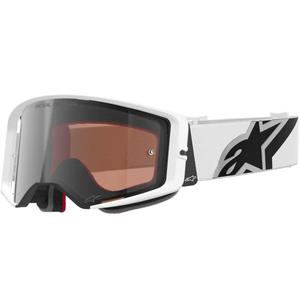 Γυαλιά motocross Alpinestars Supertech Corp λευκά-γκρι με κόκκινο πλεξιγκλάς