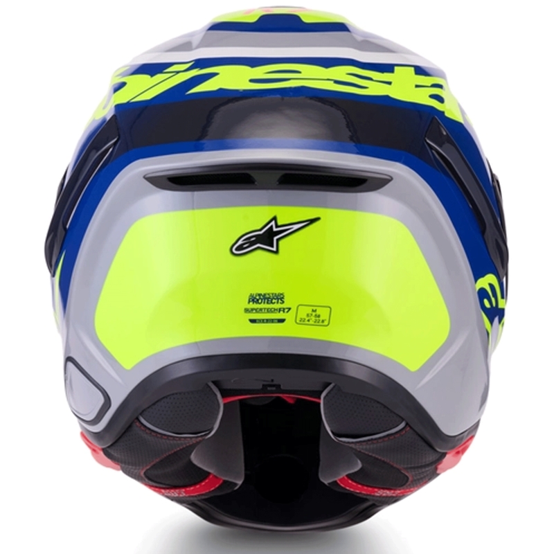 Κράνος μοτοσικλέτας Alpinestars S-R7 Lumen full-face ασημί-μαύρο-ροζ-φλουορ κίτρινο