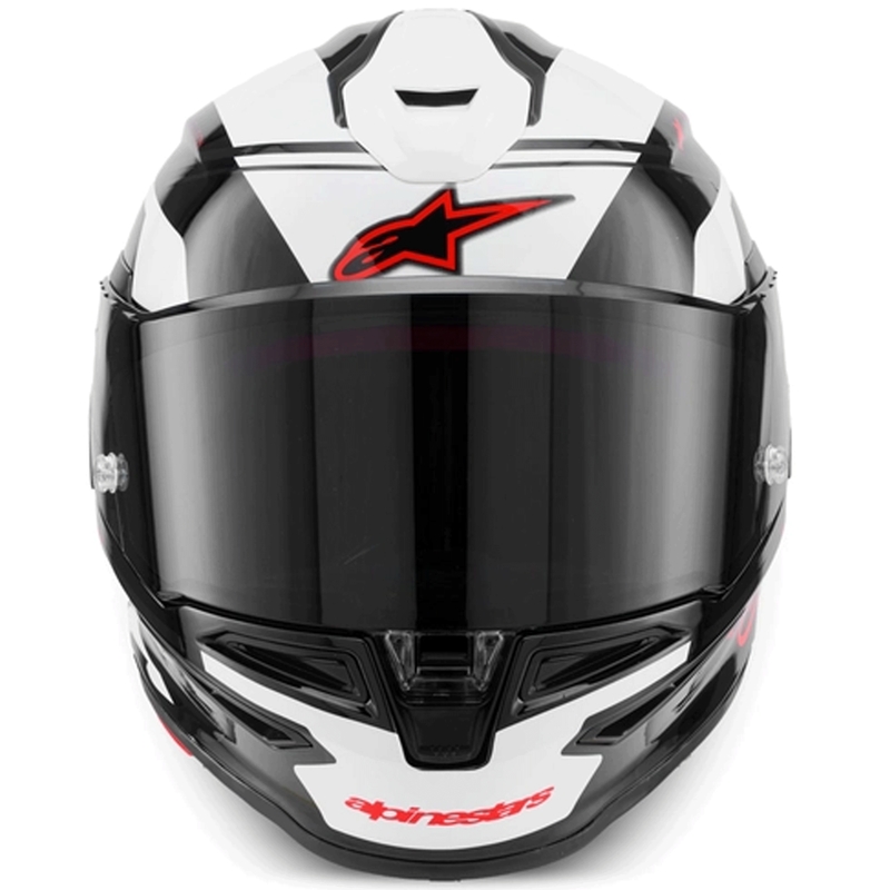 Κράνος μοτοσικλέτας Alpinestars S-R7 A-Core full-face μαύρο-άσπρο-κόκκινο