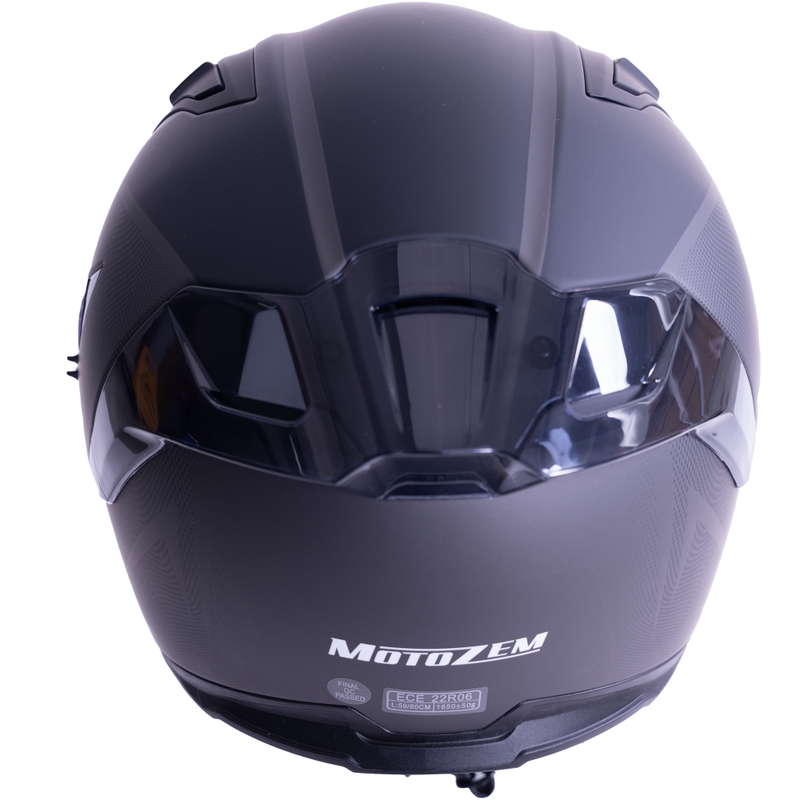Κράνος μοτοσικλέτας MotoZem Guardian full-face μαύρο ματ - δείγμα