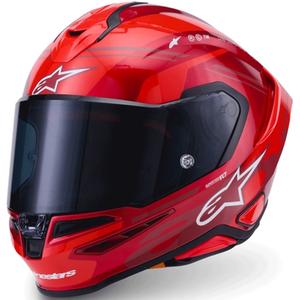 Κράνος μοτοσικλέτας Alpinestars S-R7 A-Core full-face κόκκινο-λευκό