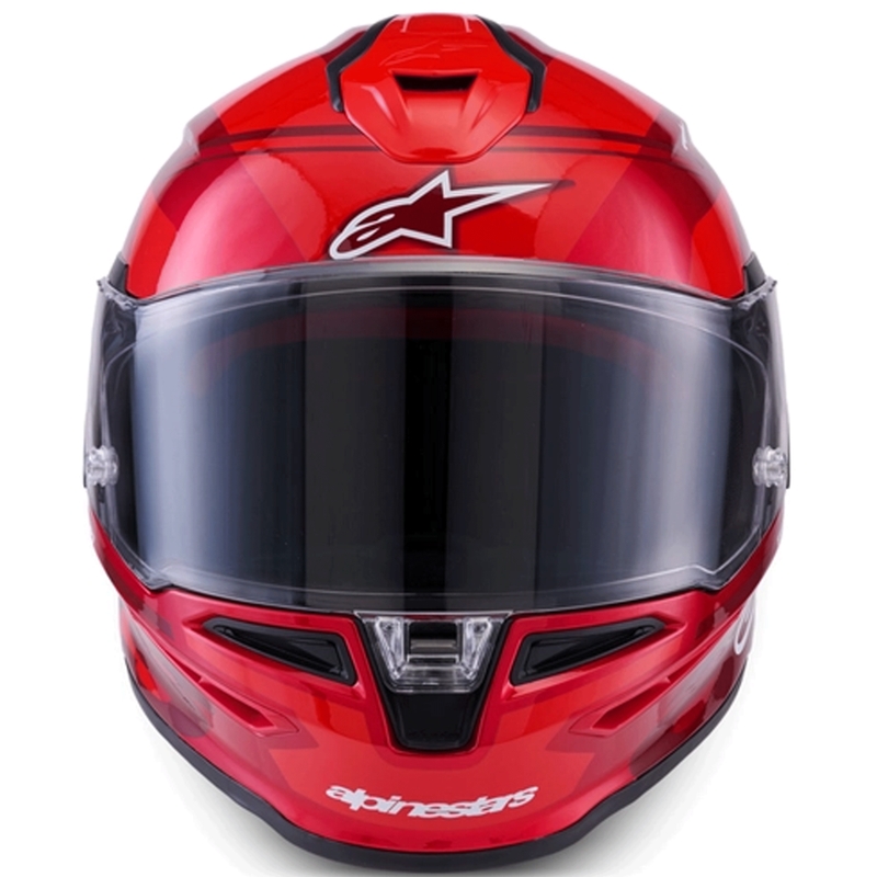 Κράνος μοτοσικλέτας Alpinestars S-R7 A-Core full-face κόκκινο-λευκό