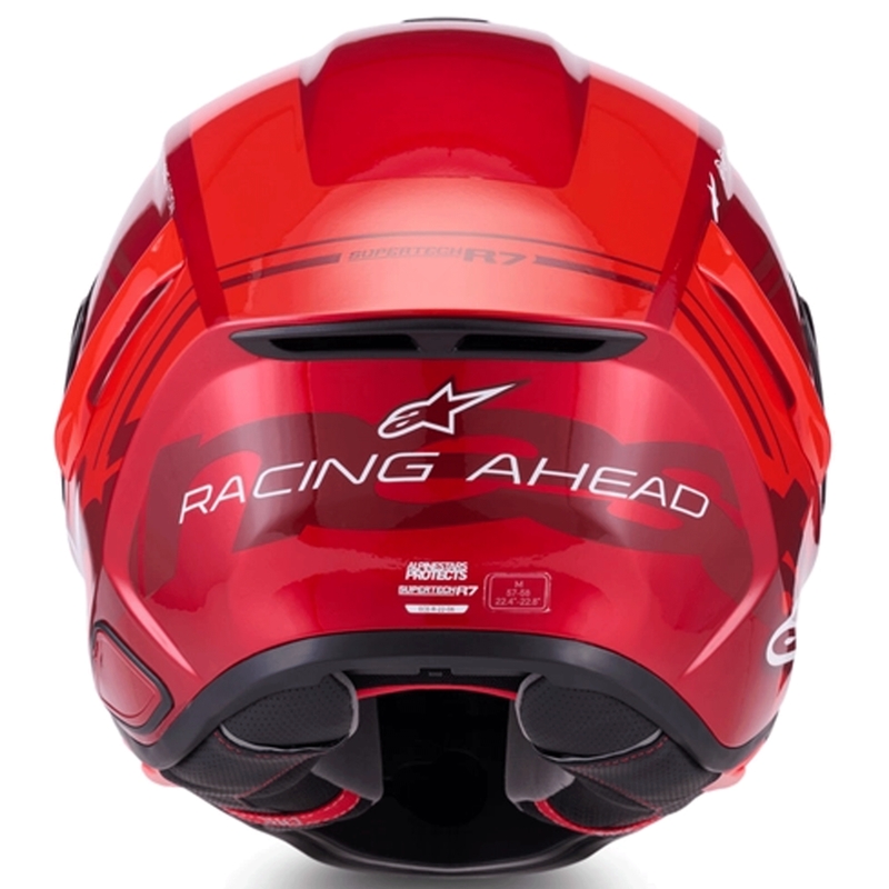 Κράνος μοτοσικλέτας Alpinestars S-R7 A-Core full-face κόκκινο-λευκό