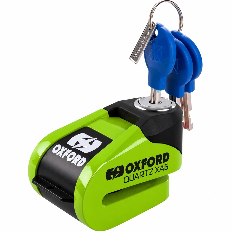 Κλειδαριά δισκόφρενου Oxford Quartz Alarm XA6 - Περιορισμένης Έκδοσης Πράσινο