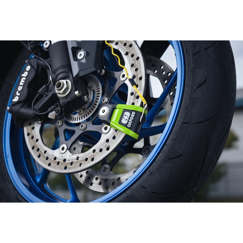 Κλειδαριά δισκόφρενου Oxford Quartz Alarm XA10 - Περιορισμένης Έκδοσης Πράσινο