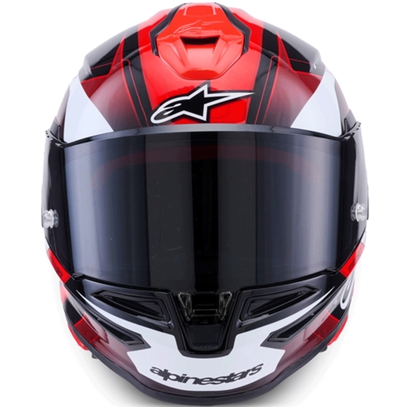Κράνος μοτοσικλέτας Alpinestars S-R7 Kinetis full face μαύρο-κόκκινο-λευκό