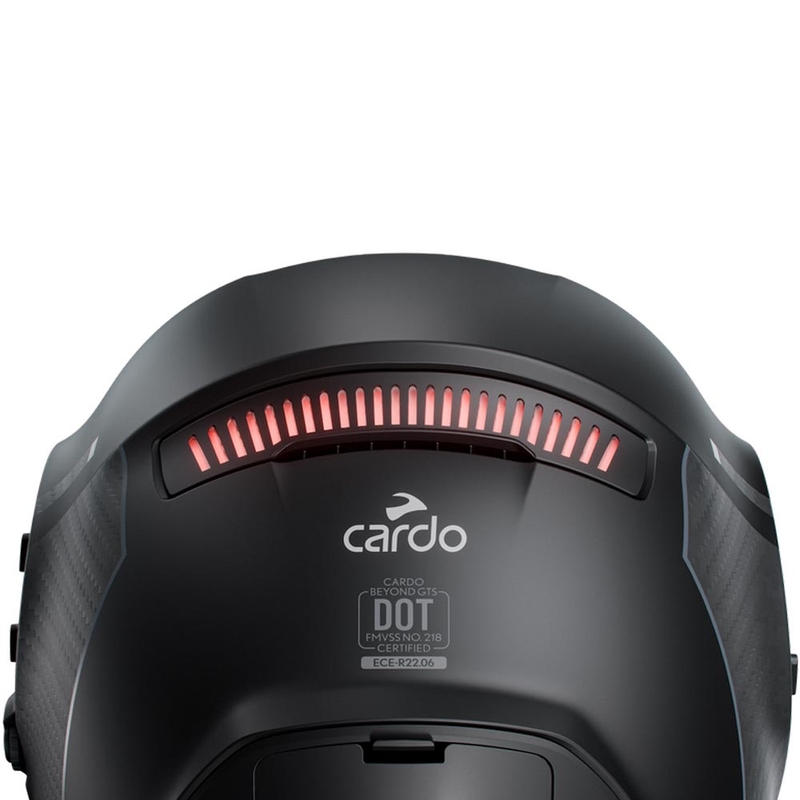 Κράνος μοτοσικλέτας Cardo Beyond GTS full face, μαύρο