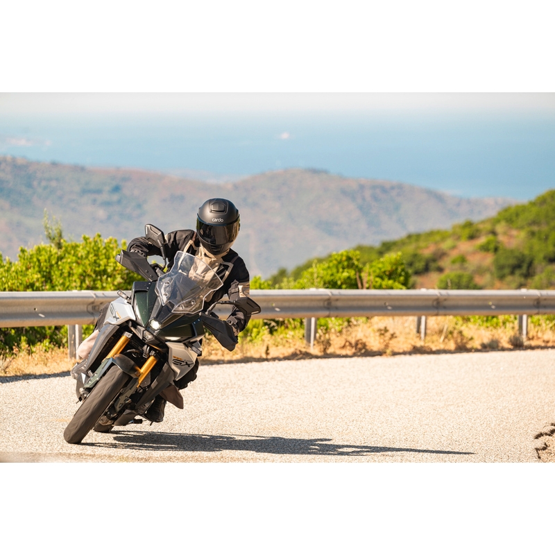 Κράνος μοτοσικλέτας Cardo Beyond GTS full face, μαύρο