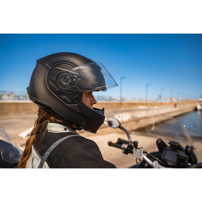 Κράνος μοτοσικλέτας Cardo Beyond GTS full face, μαύρο