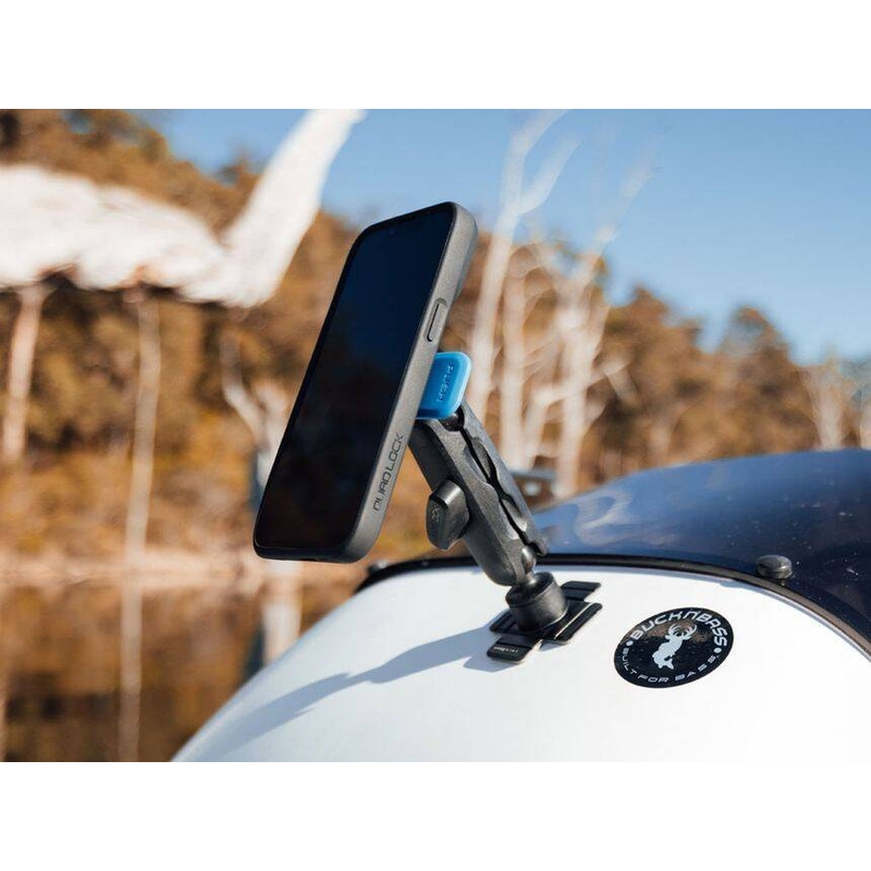 Βάση στήριξης τηλεφώνου Quad Lock® 360 με μοχλό απελευθέρωσης μπλε-μαύρο