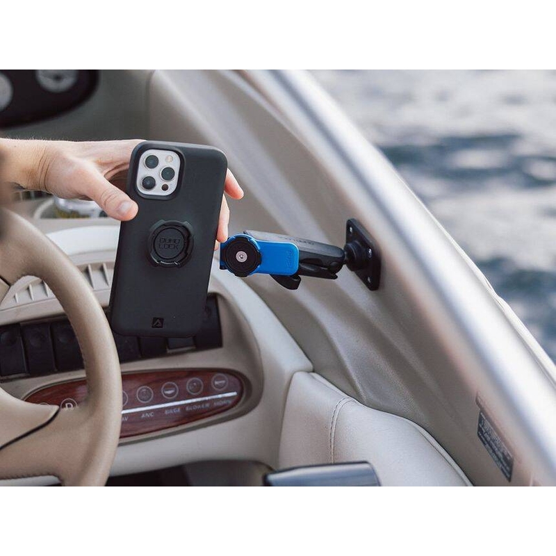 Βάση στήριξης τηλεφώνου Quad Lock® 360 με μοχλό απελευθέρωσης μπλε-μαύρο
