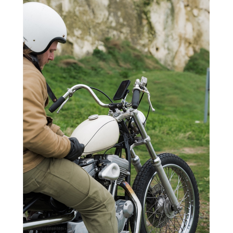 Βάση τιμονιού Quad Lock® PRO για τηλέφωνο, χρωμιωμένη
