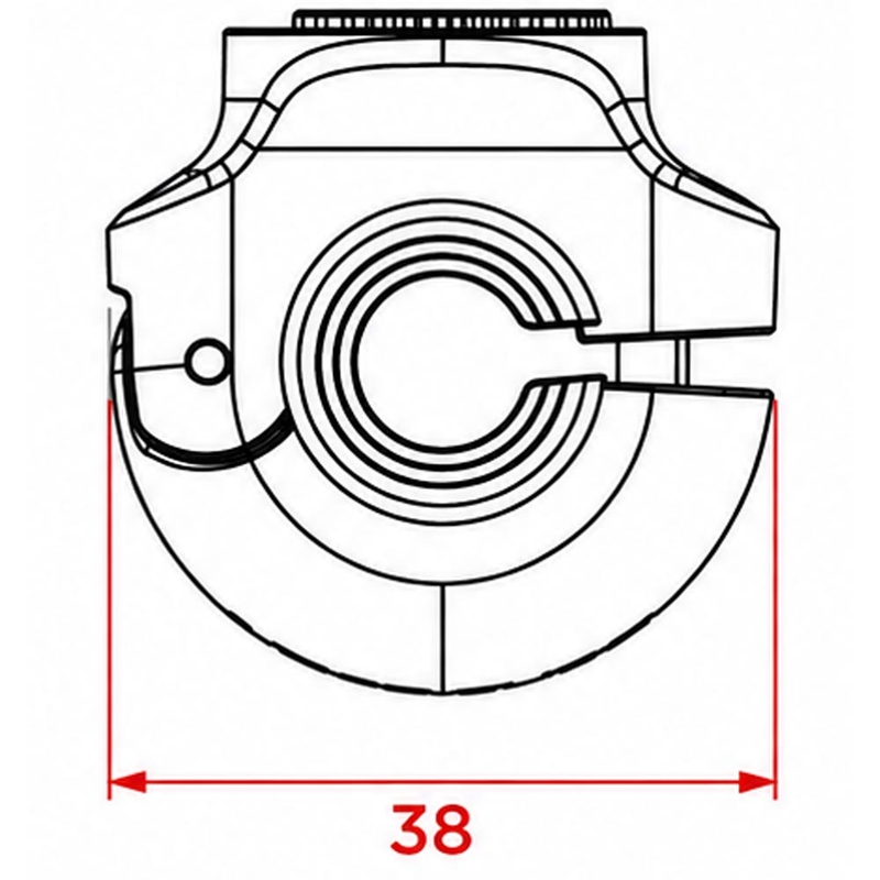 Βάση στήριξης τηλεφώνου Quad Lock® 360 V2 για μικρό τηλέφωνο, μαύρη