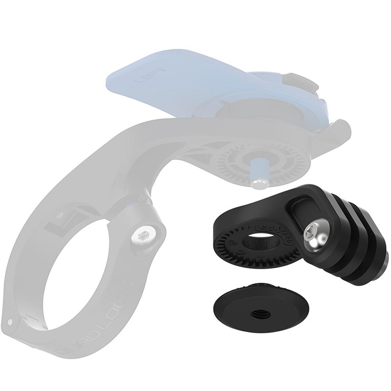 Κάμερα δράσης/προσαρμογέας φωτός Quad Lock® σε μαύρο χρώμα