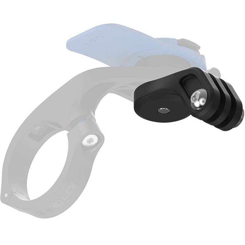 Κάμερα δράσης/προσαρμογέας φωτός Quad Lock® σε μαύρο χρώμα