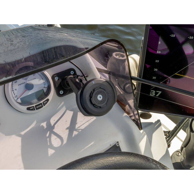 Επίπεδη βάση Quad Lock® 360 μαύρη